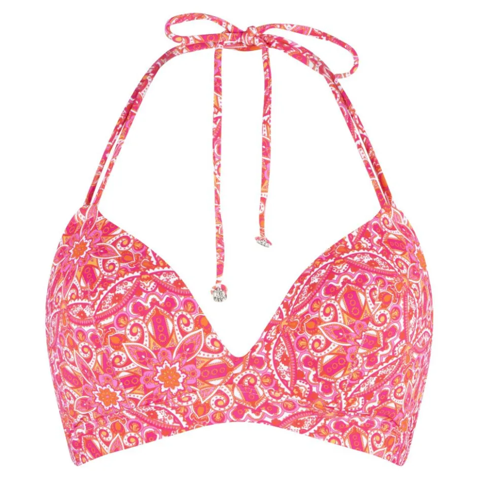 LingaDore Triangle bikinitop dames hot pink paisley