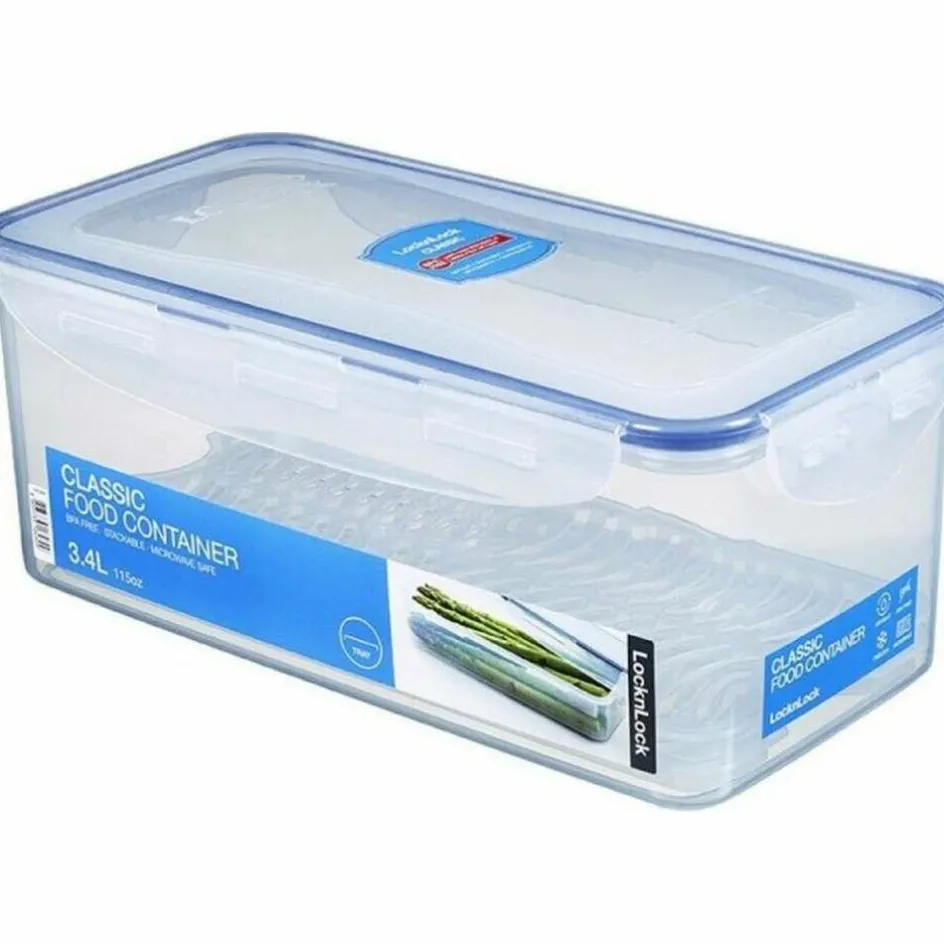 Online Lock & Lock Hoge vershouddoos met tray 3,4 liter transparant