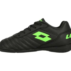 Clearance Lotto Milano 700 ID JR zaalvoetbalschoenen junior all black spring green