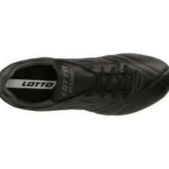 Discount Lotto Stadio 200 FG voetbalschoenen heren all black asphalt