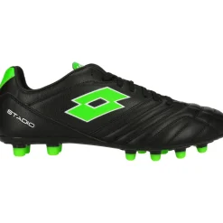 Lotto Stadio 300 III FG voetbalschoenen heren all black spring green