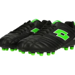 Lotto Stadio 300 III FG voetbalschoenen heren all black spring green