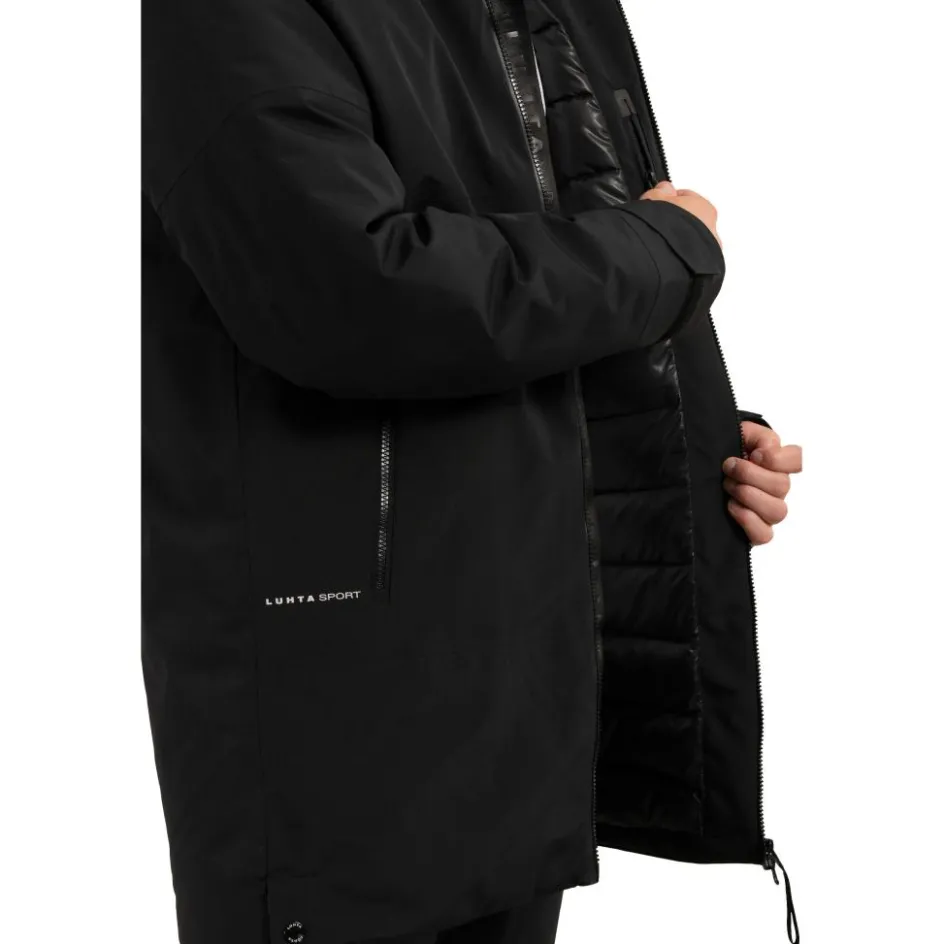 Discount Luhta Kallio parka outdoor jack heren black