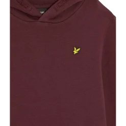 Lyle & Scott  Brush Back Pullover hoodie junior burgundy