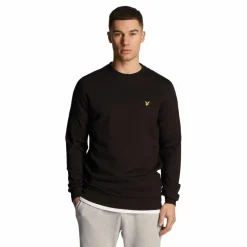Best Lyle & Scott  Fly fleece sweater heren jet black