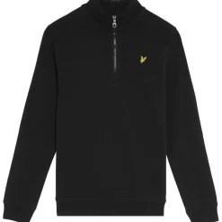 Lyle & Scott Quarter Zip Pullover sweater junior jet black