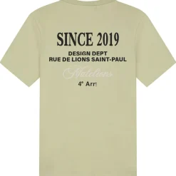 Online Malelions Design shirt heren light green