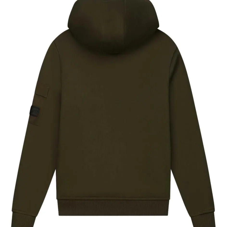 Sale Malelions Nylon Pocket hoodie junior moss green