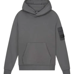 Malelions Nylon Pocket hoodie junior anthracite