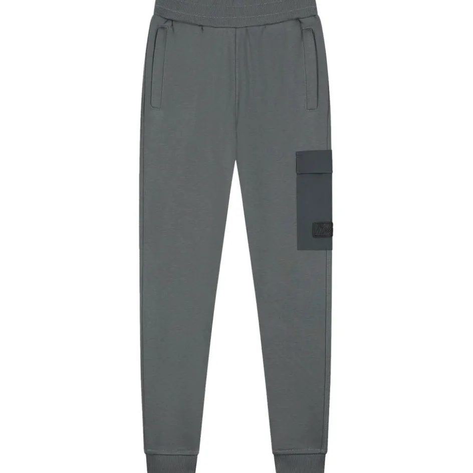 Malelions Nylon Pocket joggingbroek junior anthracite