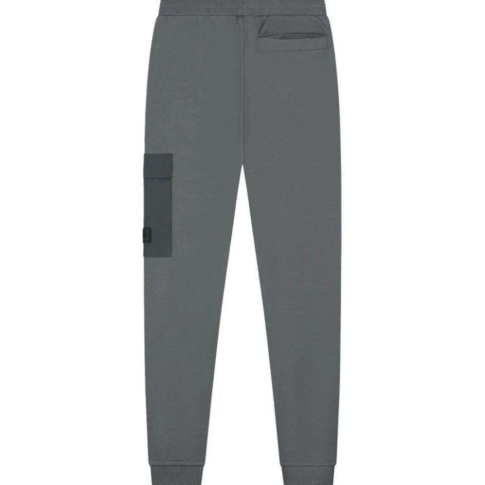 Malelions Nylon Pocket joggingbroek junior anthracite