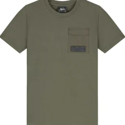 Malelions Nylon Pocket shirt junior moss green