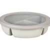 Mepal Cirqula Bento multikom vershouddoos rond 1 liter nordic white