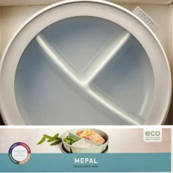 Mepal Cirqula Bento multikom vershouddoos rond 1 liter nordic white
