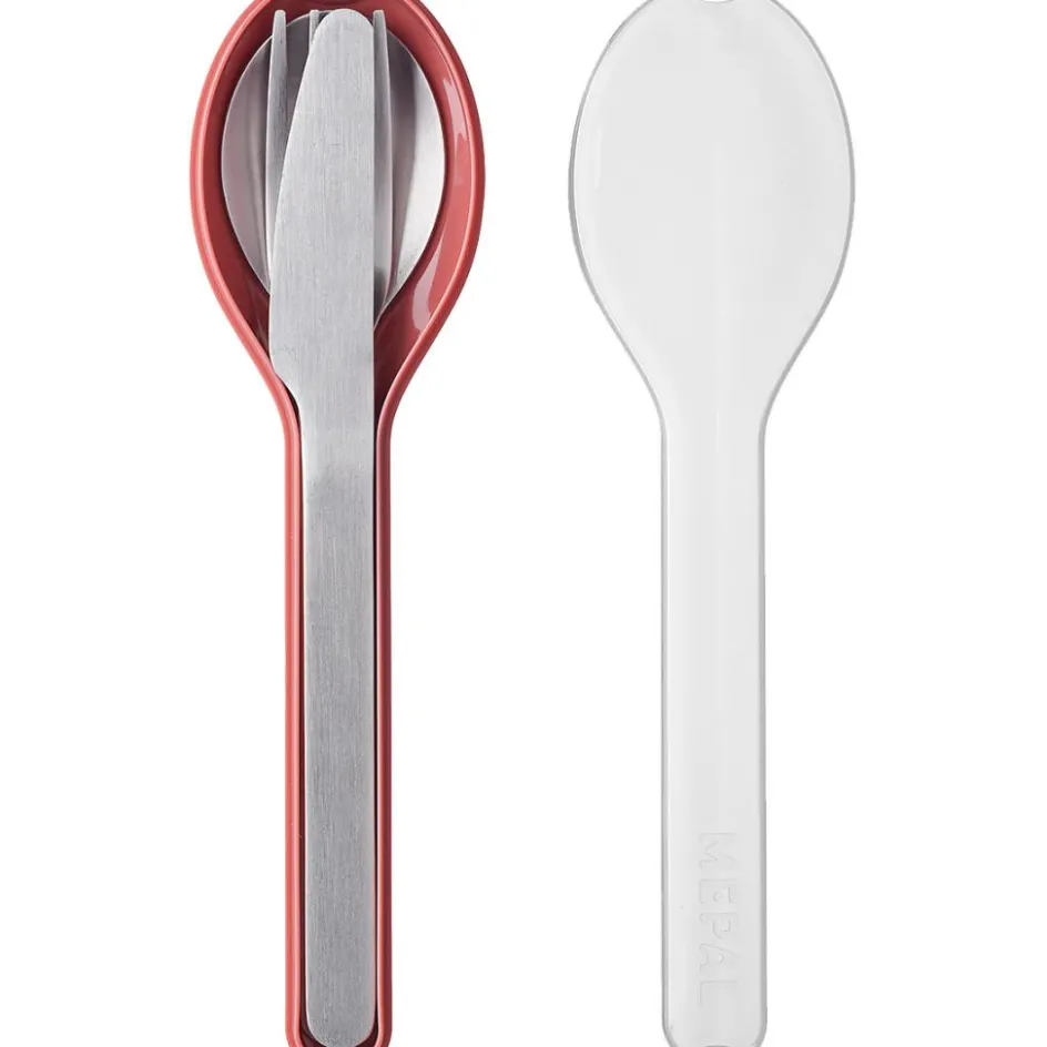 Mepal Ellipse bestekset vivid mauve 3-delig