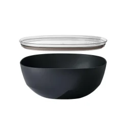 Discount Mepal Silueta schaal met deksel 5 liter nordic black