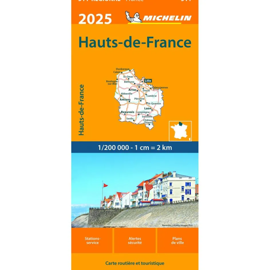 Michelin 511 Hauts-de-France wegenkaart 2025