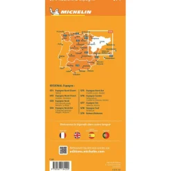 Online Michelin 574 Noordoost-Spanje Cataluña Aragón Andorra  wegenkaart