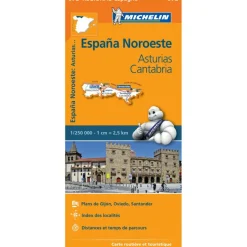 Discount Michelin 572 Noordwest-Spanje Asturias Cantabria wegenkaart