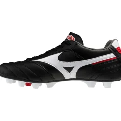 Mizuno MORELIA II PRO FG - AG voetbalschoenen heren black white chinese red