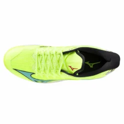 Mizuno Wave Leopardus hockeyschoenen neo lime black splish splash