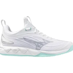 Best Mizuno Wave Luminious 3 indoorschoenen dames white blue tint