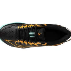 Outlet Mizuno Wave Lynx 2 hockeyschoenen junior black tangelo ice green