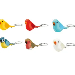 Hot Moses. Verlag  Vogel met licht en geluid sleutelhanger assorti