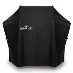 Napoleon barbecuehoes voor Rogue 425 zijtafels uitgeklapt