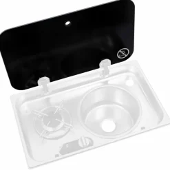 New Navy Load Glasplaat voor 1-pits kook-spoelcombinatie