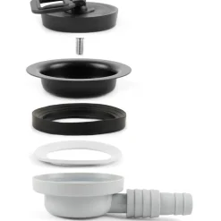 Navy Load  haakse afvoerplug 20 - 25 mm zwart