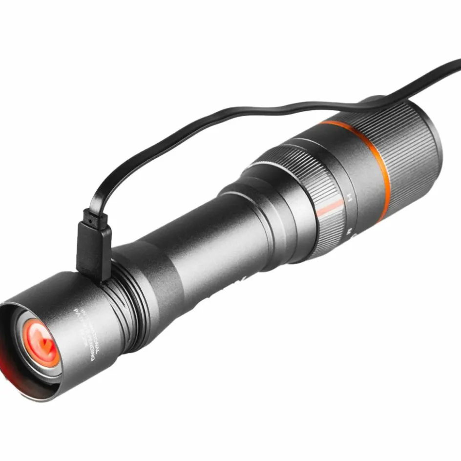 Nebo Davinci 1000 oplaadbare zaklamp grijs