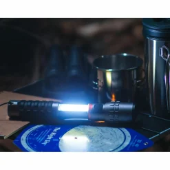 Online Nebo Slyde King 2K oplaadbare zaklamp grijs