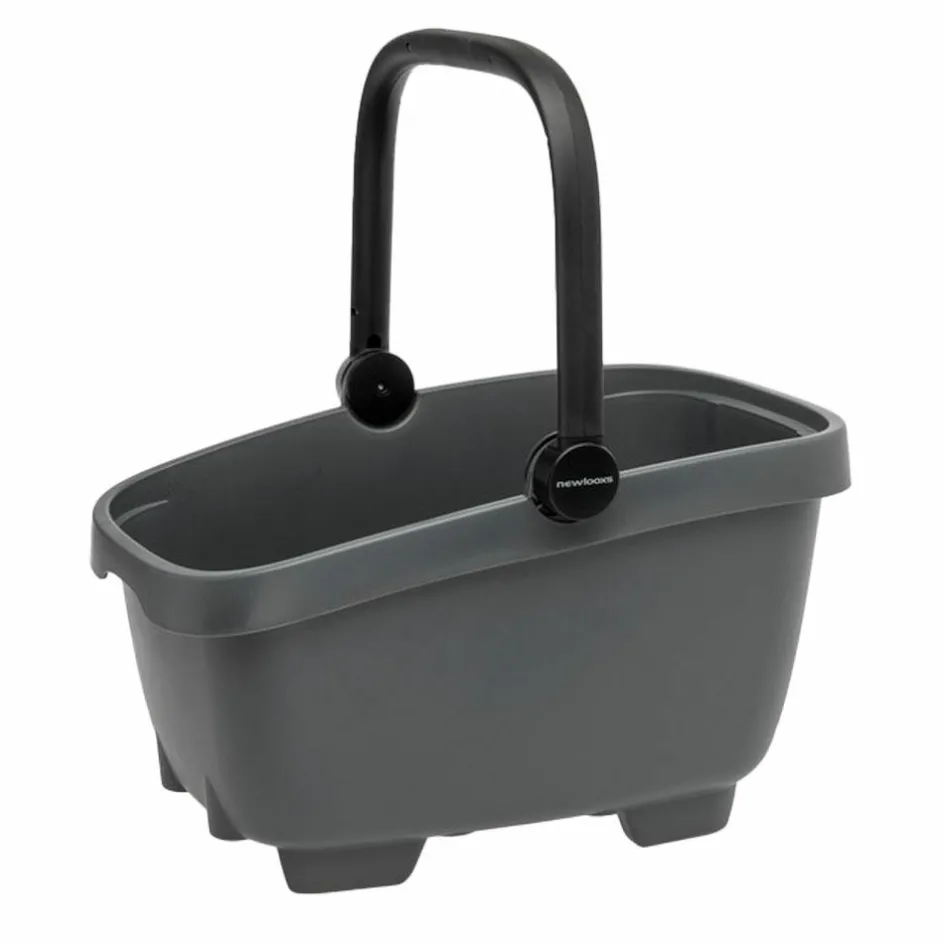 New New Looxs Clipper With Handle 28 liter fietsmand anthracite