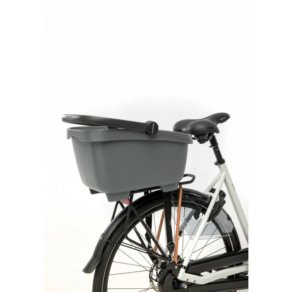 New New Looxs Clipper With Handle 28 liter fietsmand anthracite