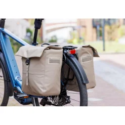 Outlet New Looxs Leeds Double fietstas 38 liter taupe