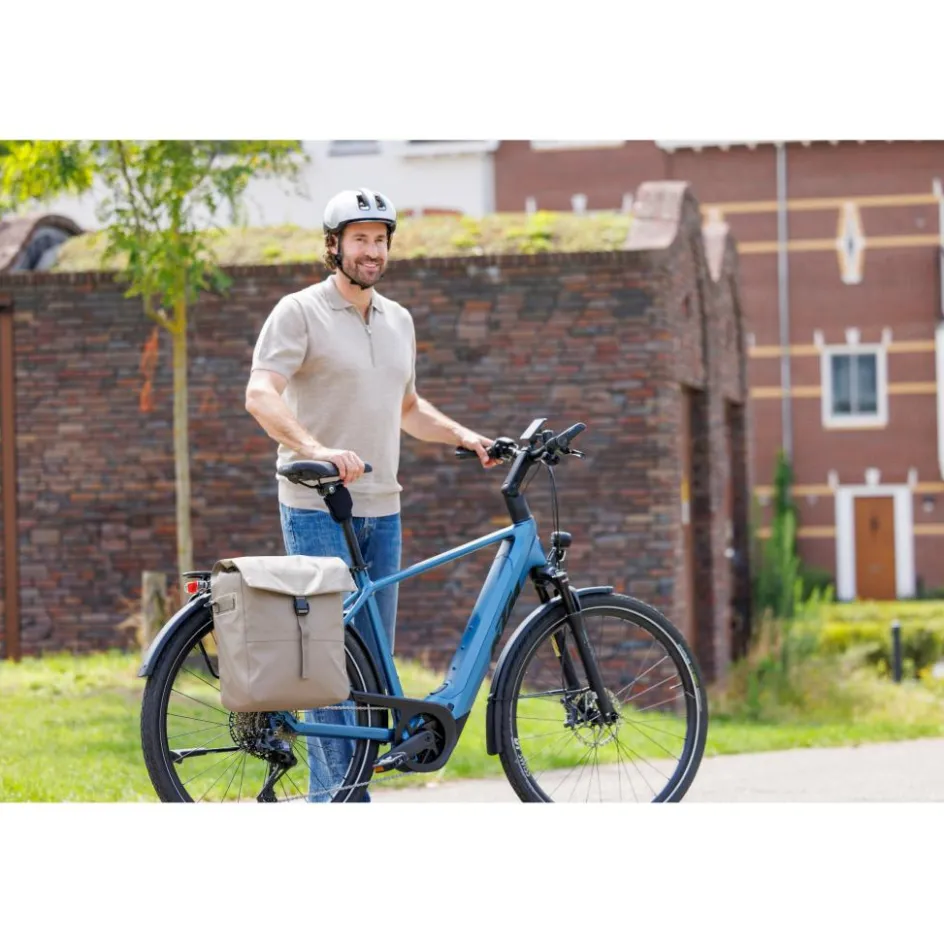 Discount New Looxs Leeds Single fietstas 19 liter taupe