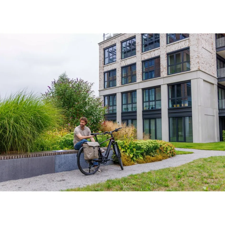 Discount New Looxs Leeds Single fietstas 19 liter taupe