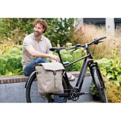 Discount New Looxs Leeds Single fietstas 19 liter taupe