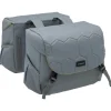 New Looxs  Mondi Joy Double fietstas 38 liter quilted grey