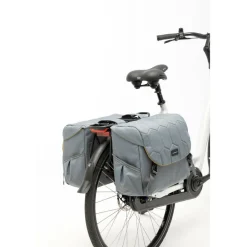 New Looxs  Mondi Joy Double fietstas 38 liter quilted grey