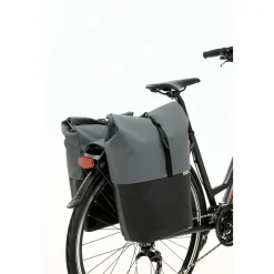 New Looxs  Nyborg Double 34 liter fietstas dark grey black