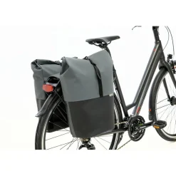 New Looxs  Nyborg Double 34 liter fietstas dark grey black