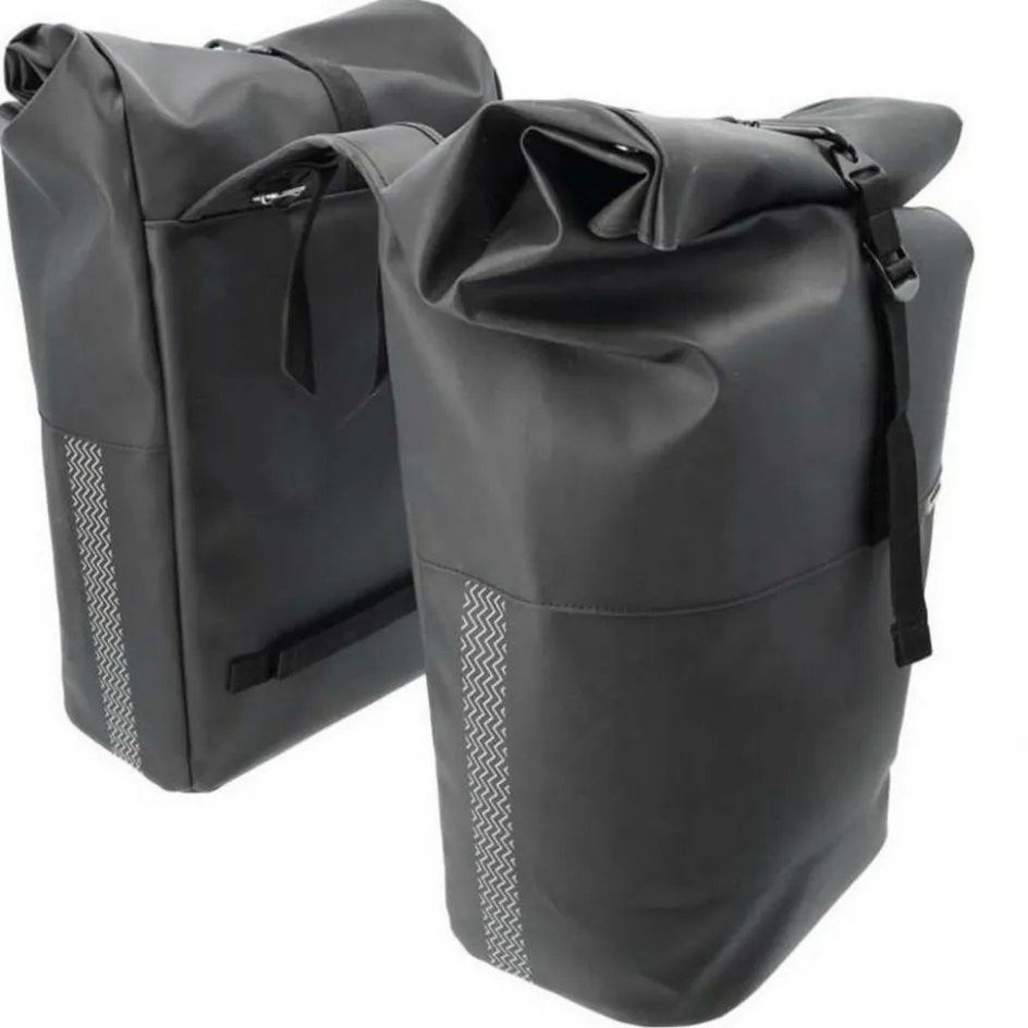 New New Looxs Nyborg Double fietstas 34 liter black