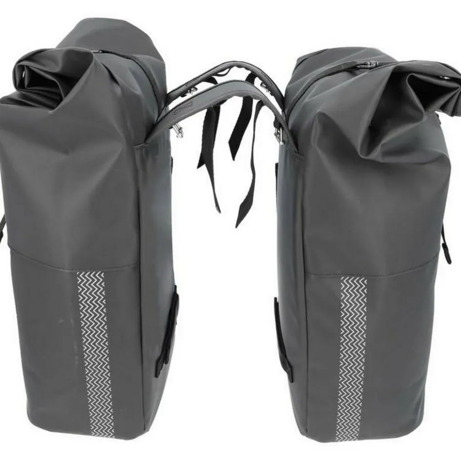 New New Looxs Nyborg Double fietstas 34 liter black