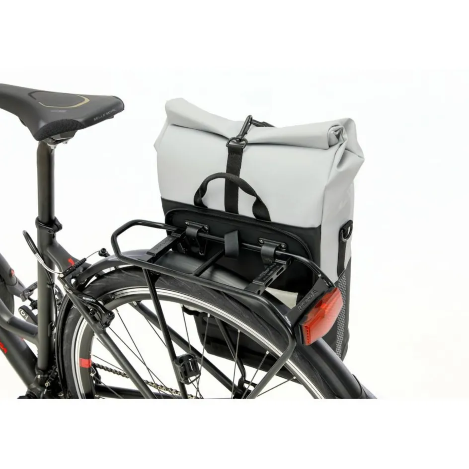 Best New Looxs Nyborg Single 17 liter fietstas light grey black