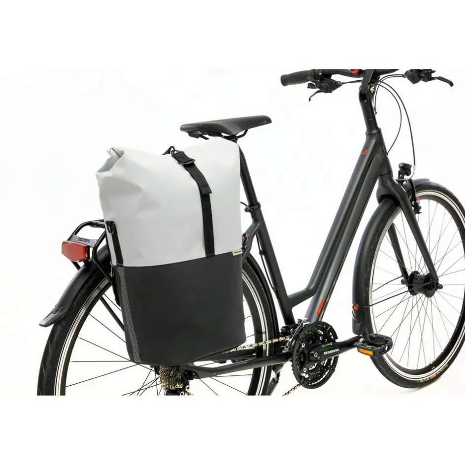 Best New Looxs Nyborg Single 17 liter fietstas light grey black