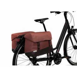 New New Looxs Oslo Joli Double fietstas 37 liter burgundy rust
