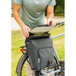New Looxs  Tulum Double fietstas 32 liter grey green