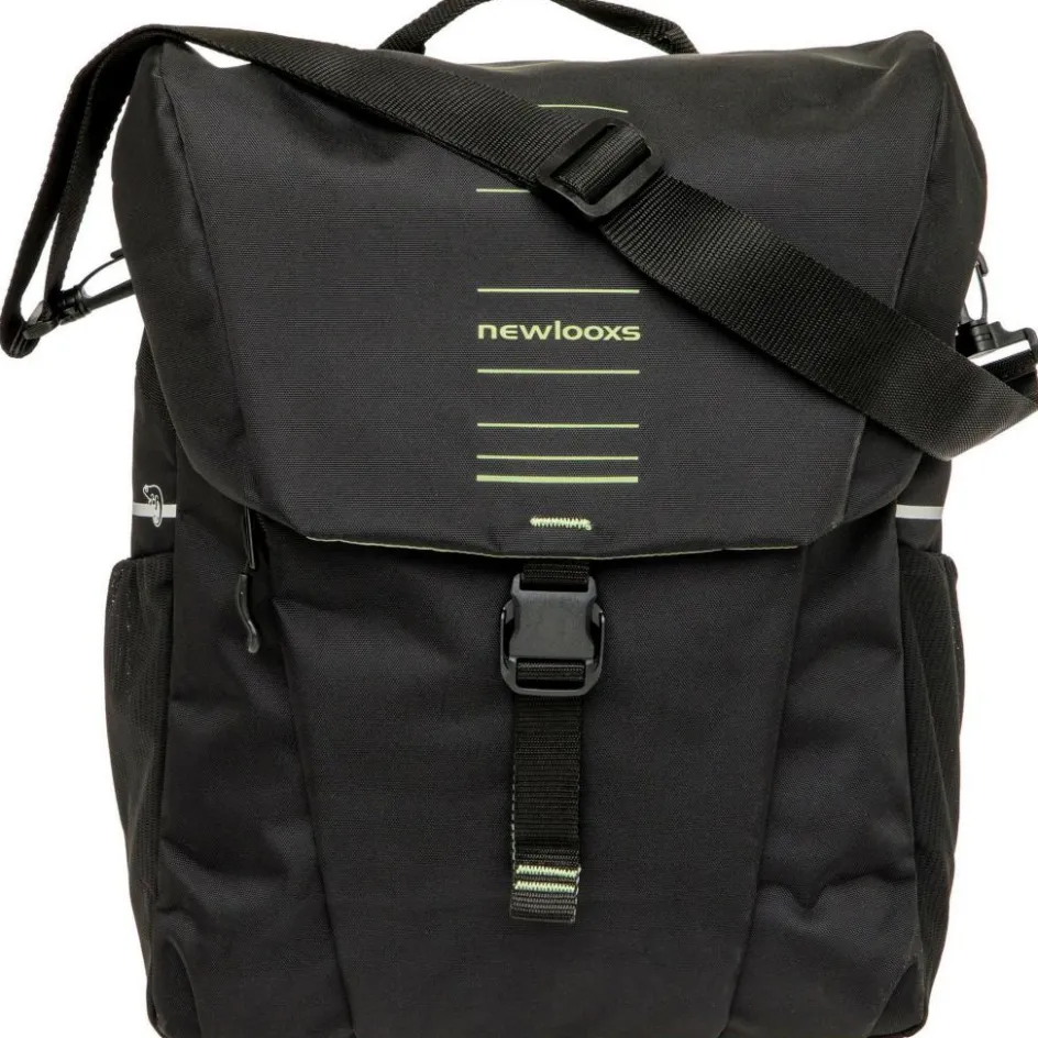 Sale New Looxs Vigo Single fietstas 20 liter black green